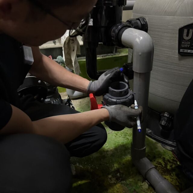 泳池保養管線修繕-1